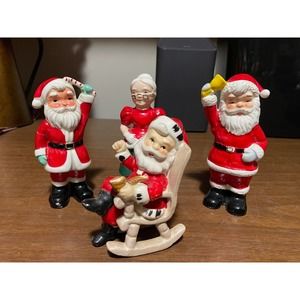 Vtg Lot of Christmas Salt & Pepper Shakers - Mismatched Singles, Read Details